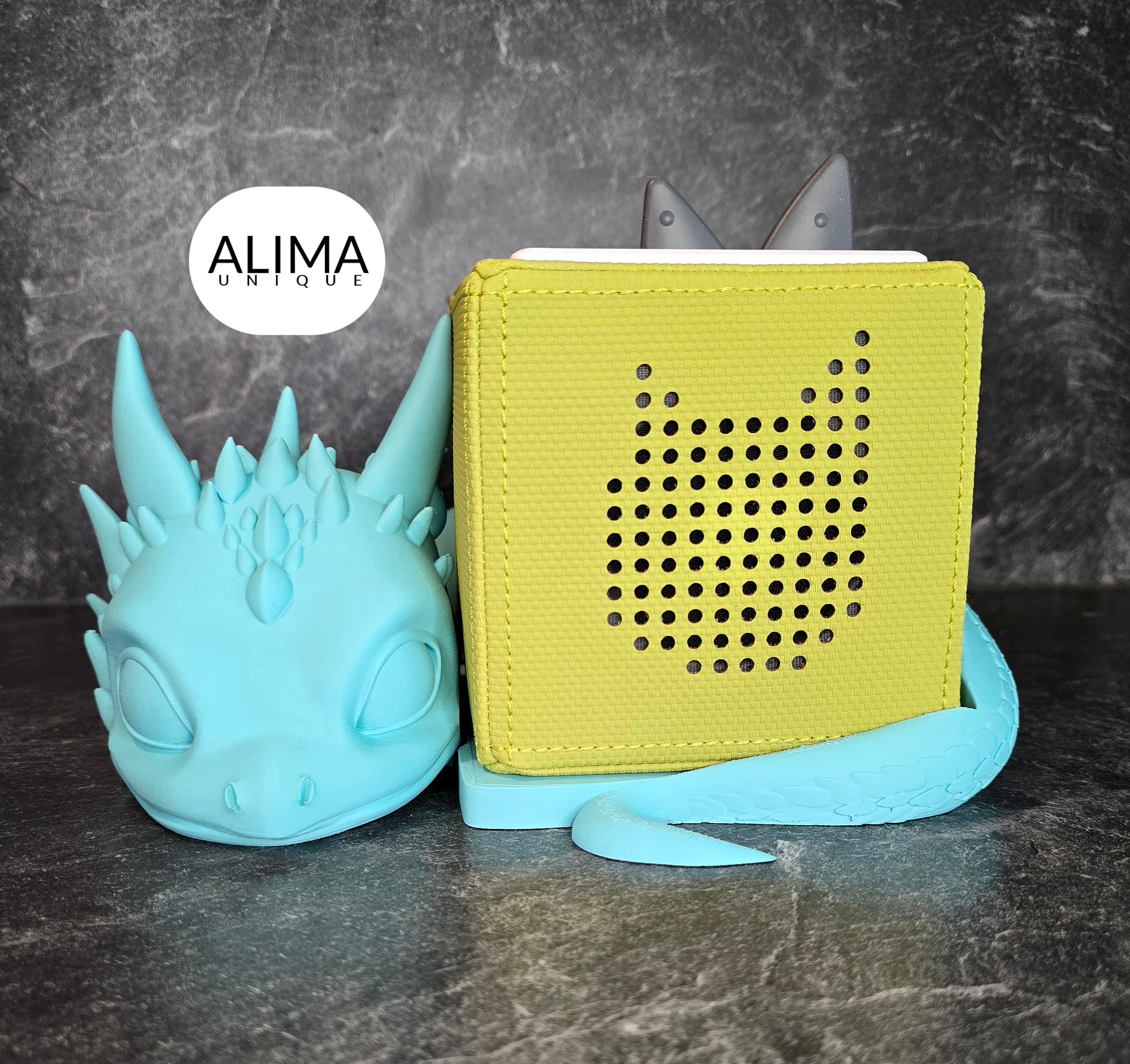 Little guardian baby dragon - compatible with Toniebox 3d model