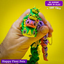 Japanese Emperor caterpillar (#104) the flexi toy 3d model