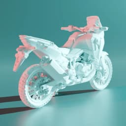 Africa Twin 1100 – Modelo 3D de moto trail para imprimir y exhibir 3d model