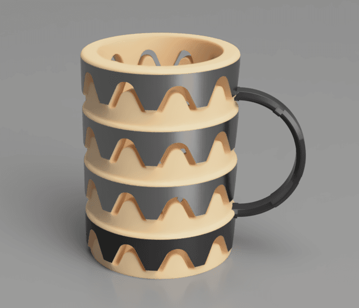 Fiesta! mug 330ml can holder cup 3d model