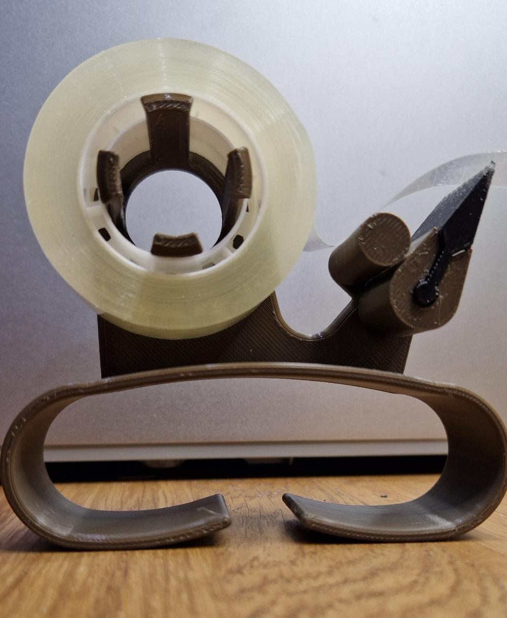 Tape dispenser/holder hand mounted 3d model
