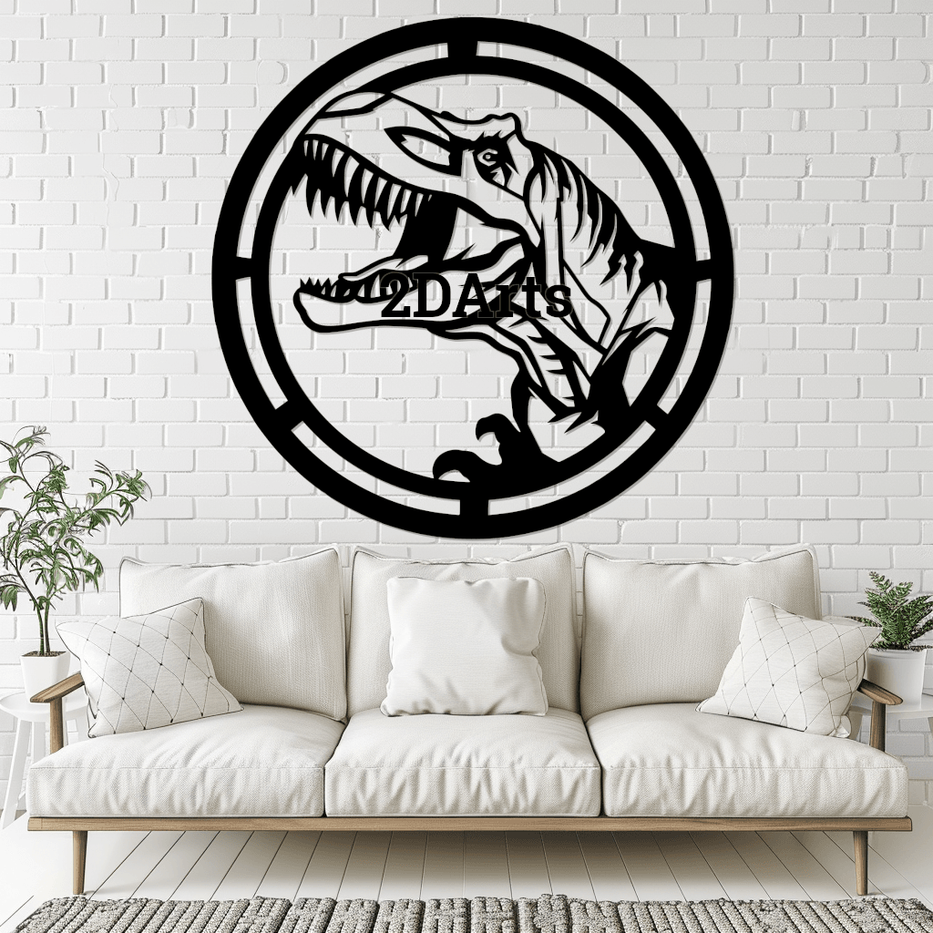 T-Rex Head 2D Wall Art/Window Art 3d model