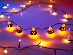Cute Candy Corn String Fairy Lights 3d model