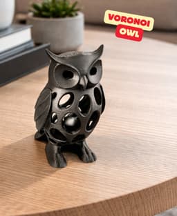 VORONOI OWL SCULPTURE / HOMEDECOR / MODERN DECOR / GOTHIC DECOR 3d model