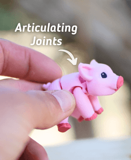 Peppy Pig - Articulated fidget Pig - Ludo animal 3d model