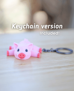 Peppy Pig - Articulated fidget Pig - Ludo animal 3d model