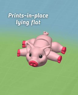 Peppy Pig - Articulated fidget Pig - Ludo animal 3d model