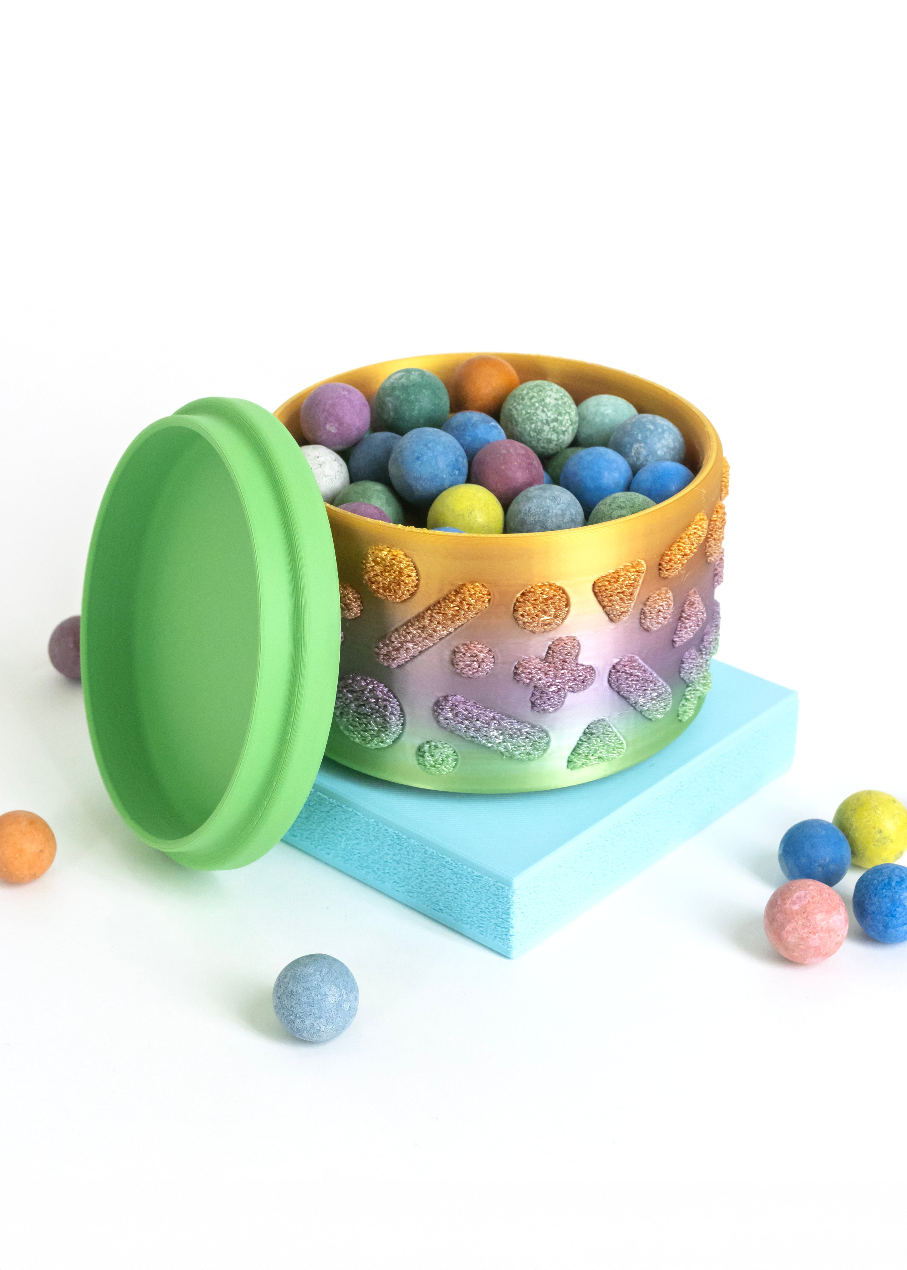 Fuzzy Checkers Planter / Container (100mm) 3d model