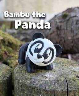 Bambu the Panda – Flexi Fidget Panda – 3DPAW 3d model