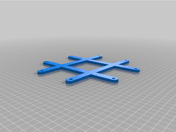 Magnetic tic tac toe board 3d model