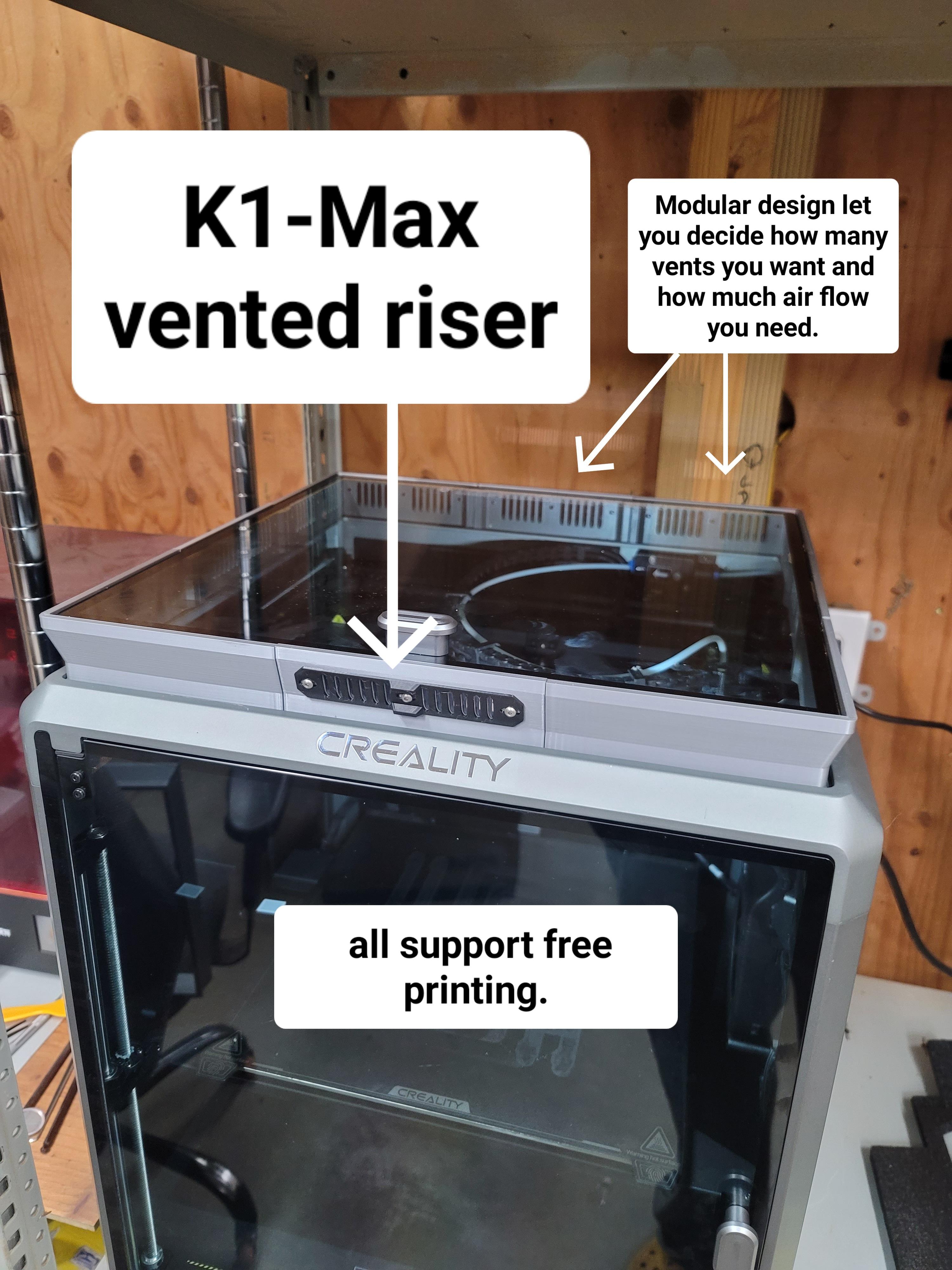 K1 MAX Vented Riser 3d model