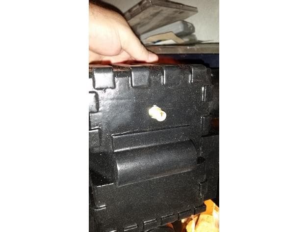 This is a mount for those using the GBFans Packblaster for sound in their proton pack. 3d model