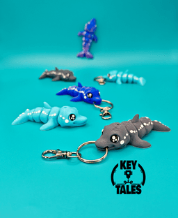 Dolphin (keychain - magnet - mini) 3d model