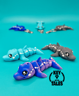 Dolphin (keychain - magnet - mini) 3d model
