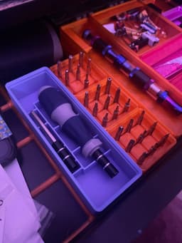 Gridfinity iFixIt 26 Bit Screwdriver Holder 3d model