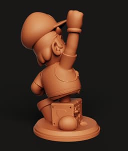 Super Mario Bust STL | Video Game Icon 3D Print | Gamer Gift 3d model