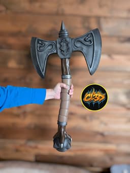 Double Bladed Snake Axe Cosplay / Prop 3d model