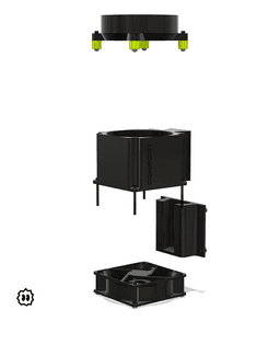 Air blowing system for 3D printer 3d model