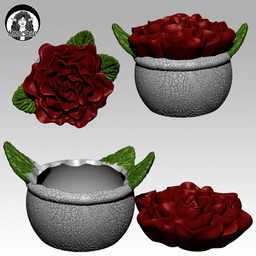 Rose Bowl Container 3d model
