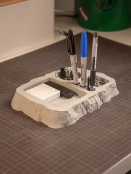 Rock Desk Organiser 3d model