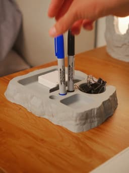 Rock Desk Organiser 3d model