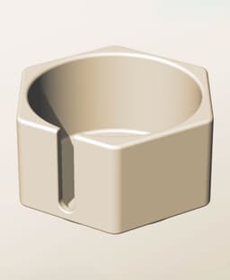 CH96-55-S Stacking slotted component box bin for makers 3d model