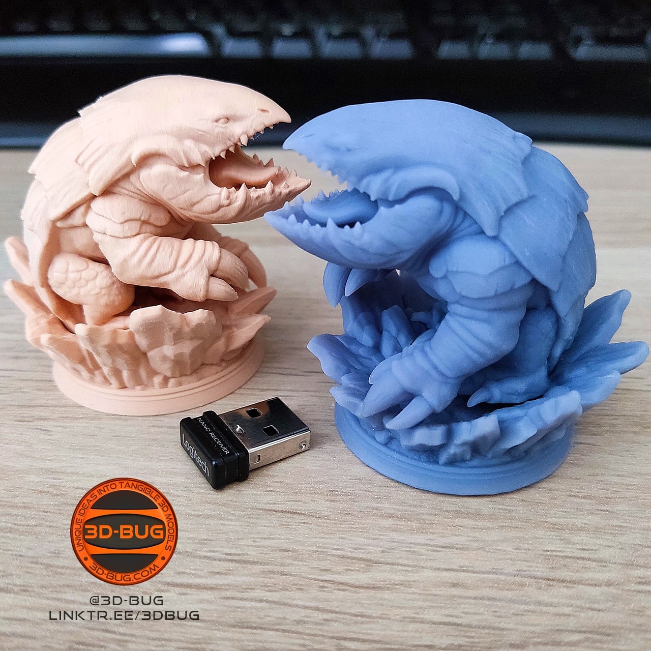 Stylized Land Shark Creature Miniature 3d model