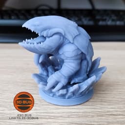 Stylized Land Shark Creature Miniature 3d model