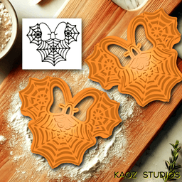 minnie mouse cookie cutter disney biscuit cutters halloween spider webs 3d model