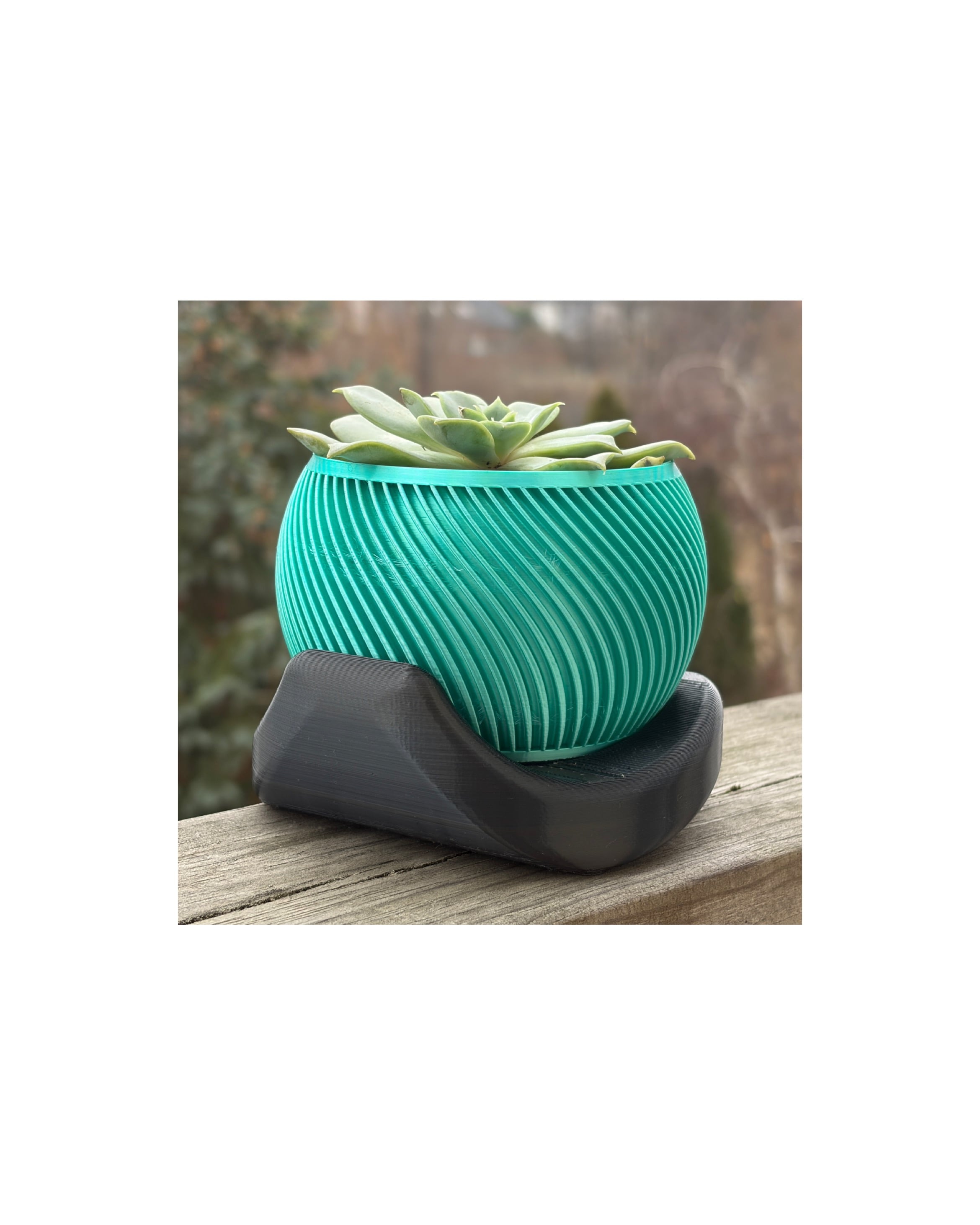 Wavy flowerpots 3d model
