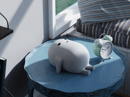The Marshmallow Guardian: smooth, knitted and bircked 3d model