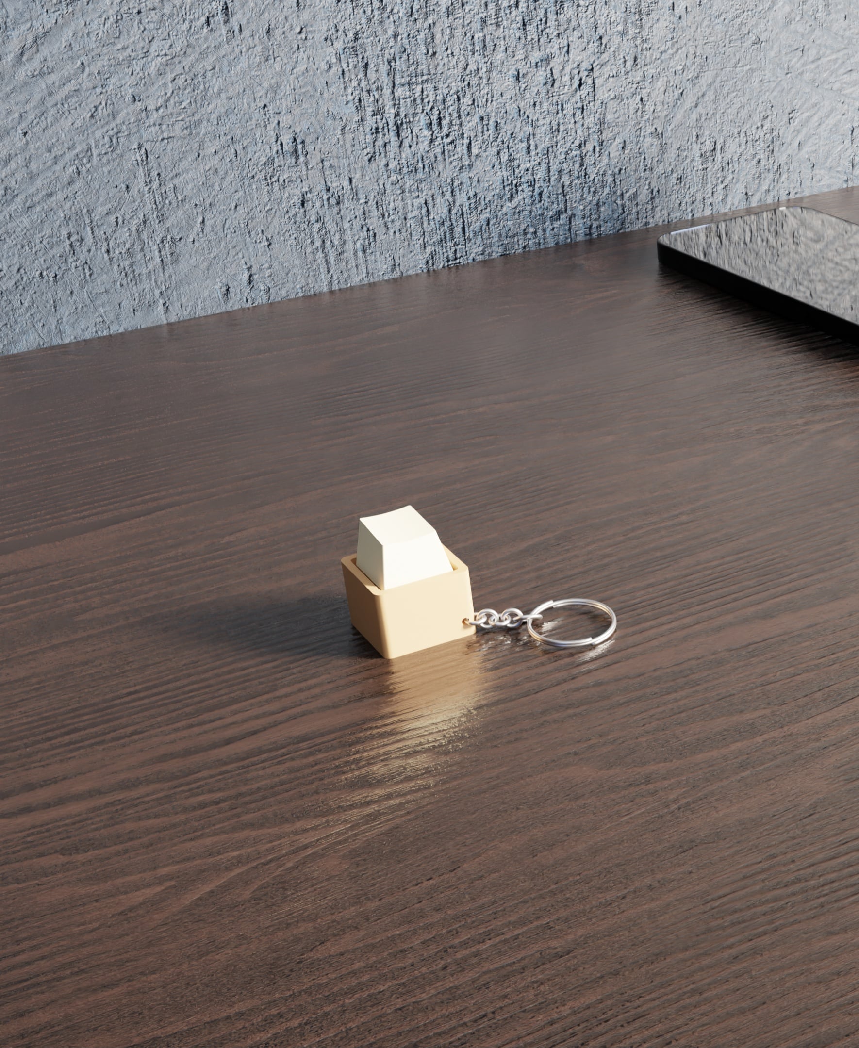 Keycap Fidget Clicker – Stress Relief Gadget 3d model
