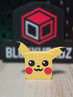 Blokkheadz Pikachu - Magnet, Ornament and Regular Collectible 3d model