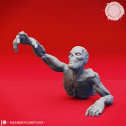 Zombie Mob - Tabletop Miniature (Pre-Supported) 3d model