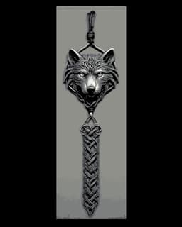 Celtic Knotwork Designs centered on the Wolf - Set of 3 Bookmarks 3d model