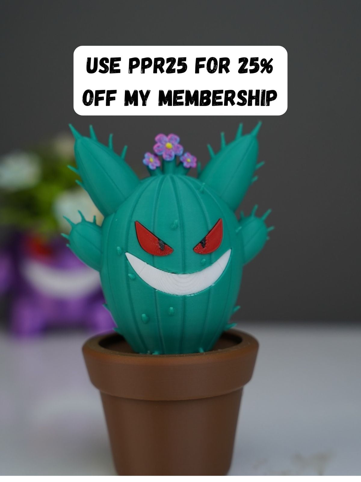 Gengar Cactus 3d model