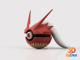 Blaziken Pokeball 3d model