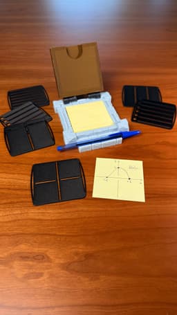 SECRET NOTE (2) | STICKY NOTES HOLDER & STENCILS 3d model