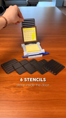 SECRET NOTE (2) | STICKY NOTES HOLDER & STENCILS 3d model