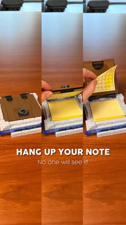 SECRET NOTE (2) | STICKY NOTES HOLDER & STENCILS 3d model