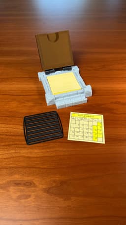 SECRET NOTE (2) | STICKY NOTES HOLDER & STENCILS 3d model