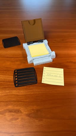 SECRET NOTE (2) | STICKY NOTES HOLDER & STENCILS 3d model