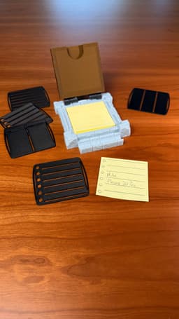 SECRET NOTE (2) | STICKY NOTES HOLDER & STENCILS 3d model