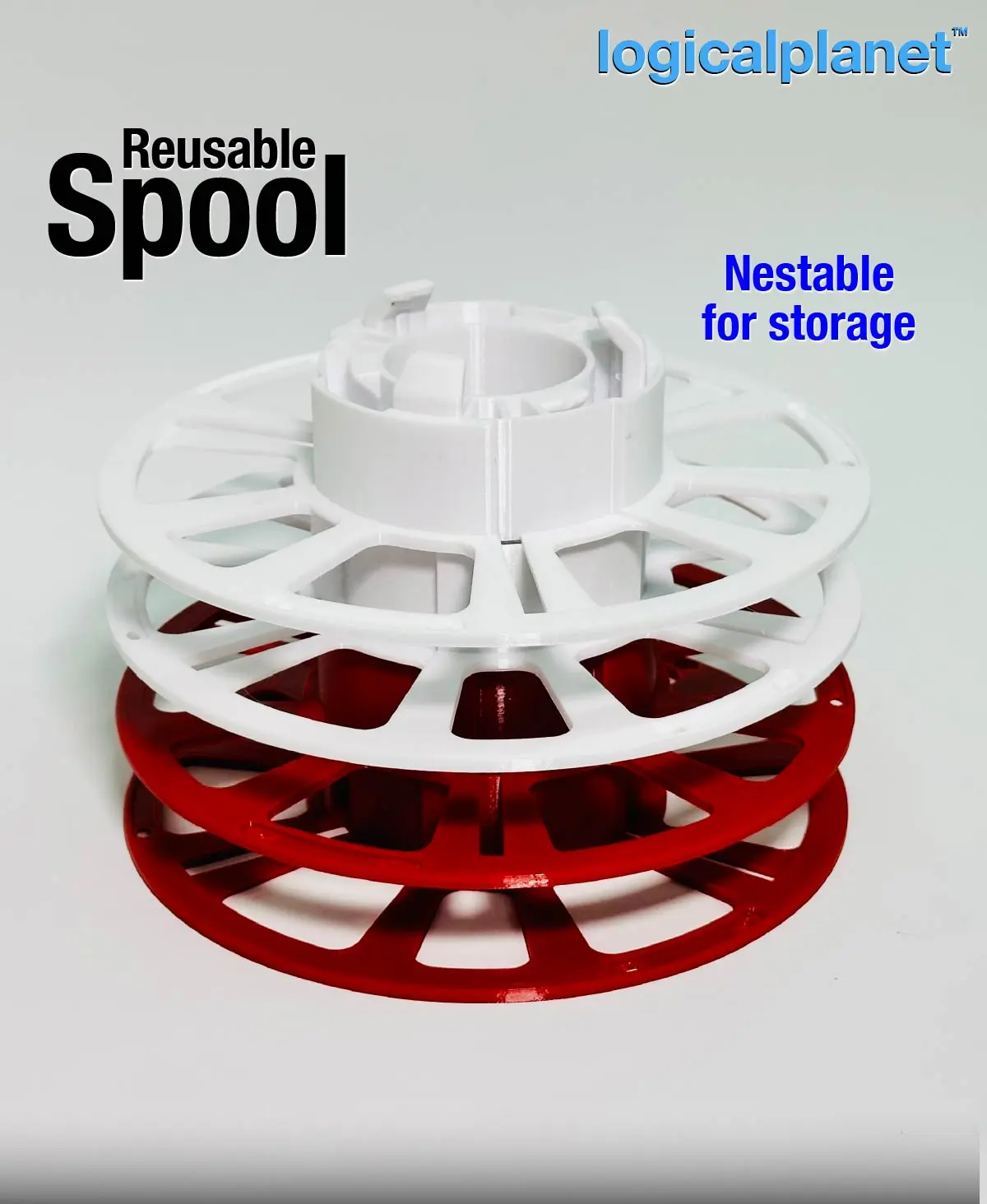 Fillement Spool Reusable Filament Spools for eSun Refillament - 3D model by ...