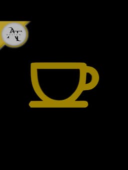 Simple Coffee Cup Symbol - 2D Art 3d model