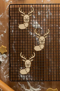 Deer Cookie Cutter, Biscuit Cutter 3d model