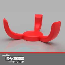 Sphere stand with 3 prongs - Ball Holder 3d model