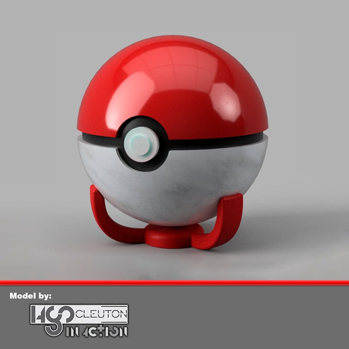 Sphere stand with 3 prongs - Ball Holder 3d model