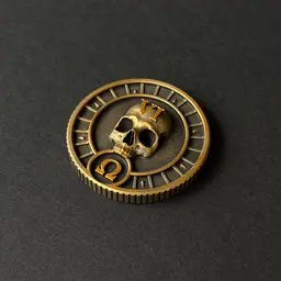 Skull token (40mm) 3d model