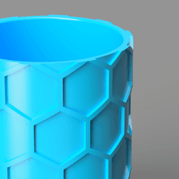 Hexagon Pen Cup 3d model